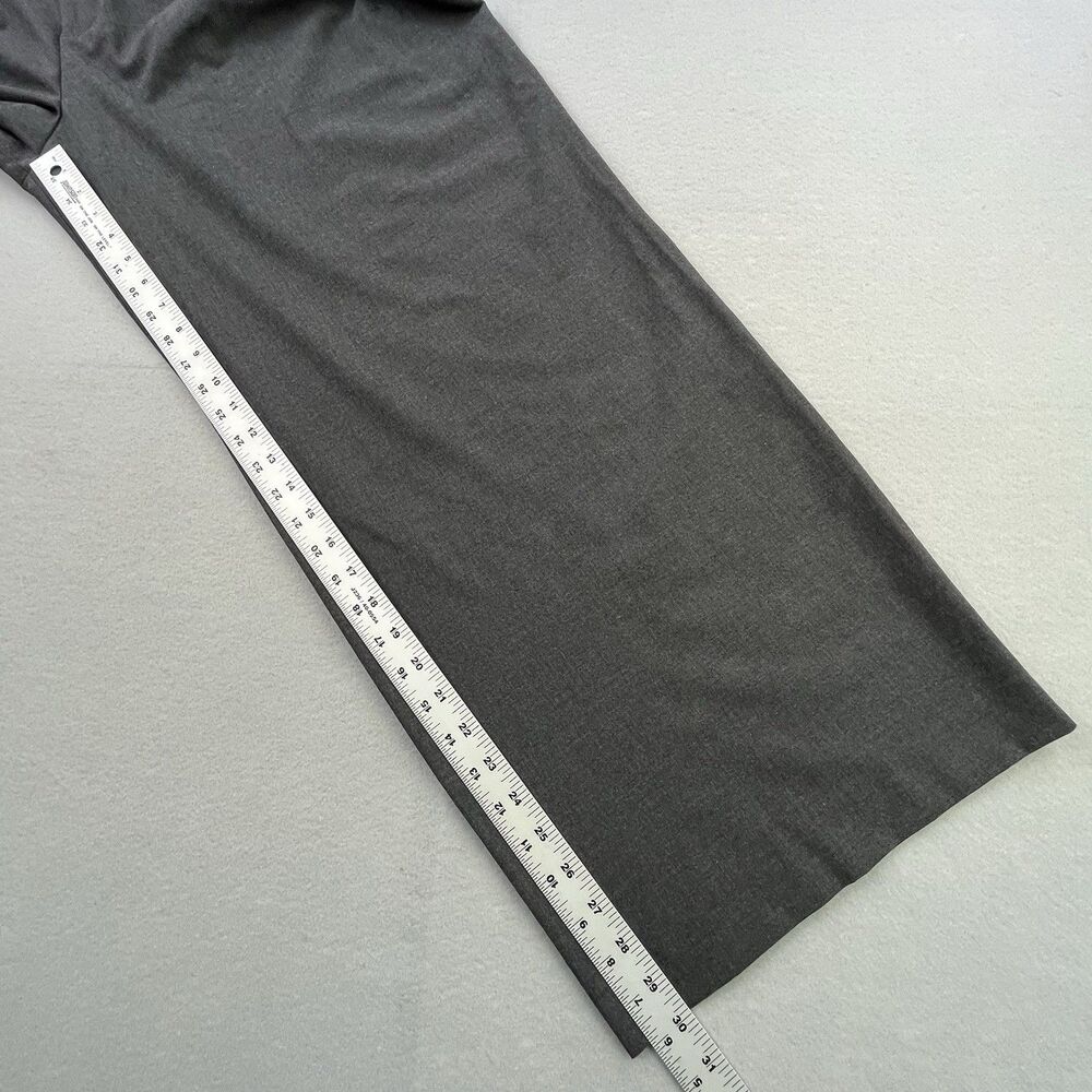 Zara Pants Women's Size Large Gray Wide Leg Pleated High Rise Trouser Dress - Picture 12 of 14